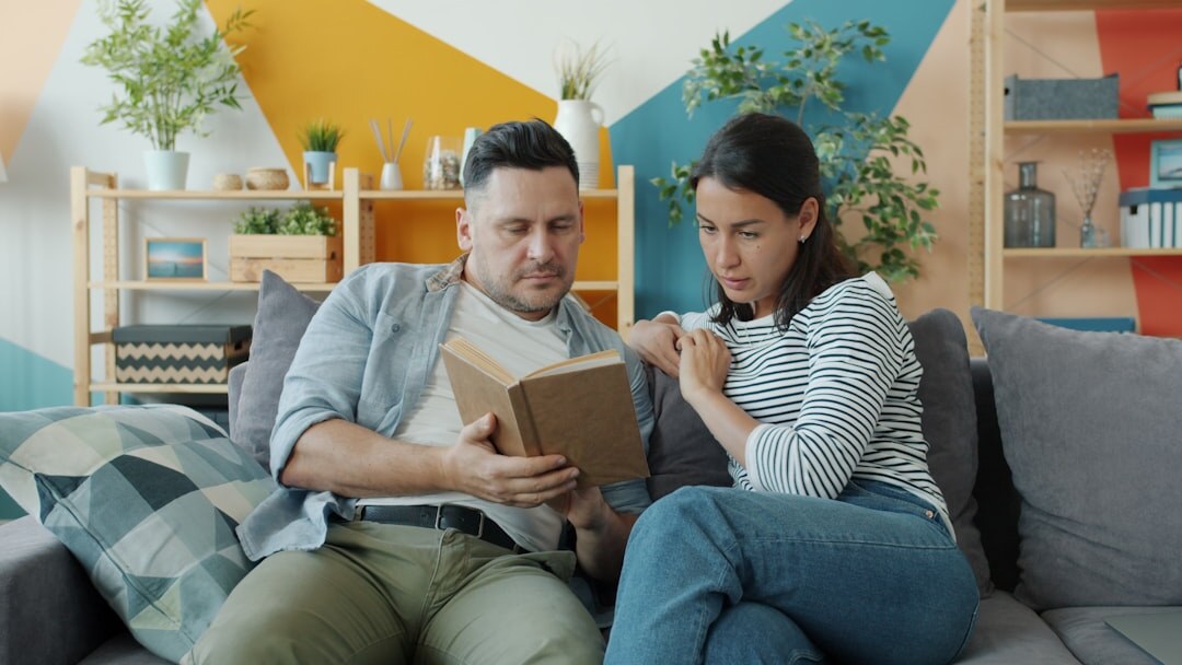 family discussing finances at home