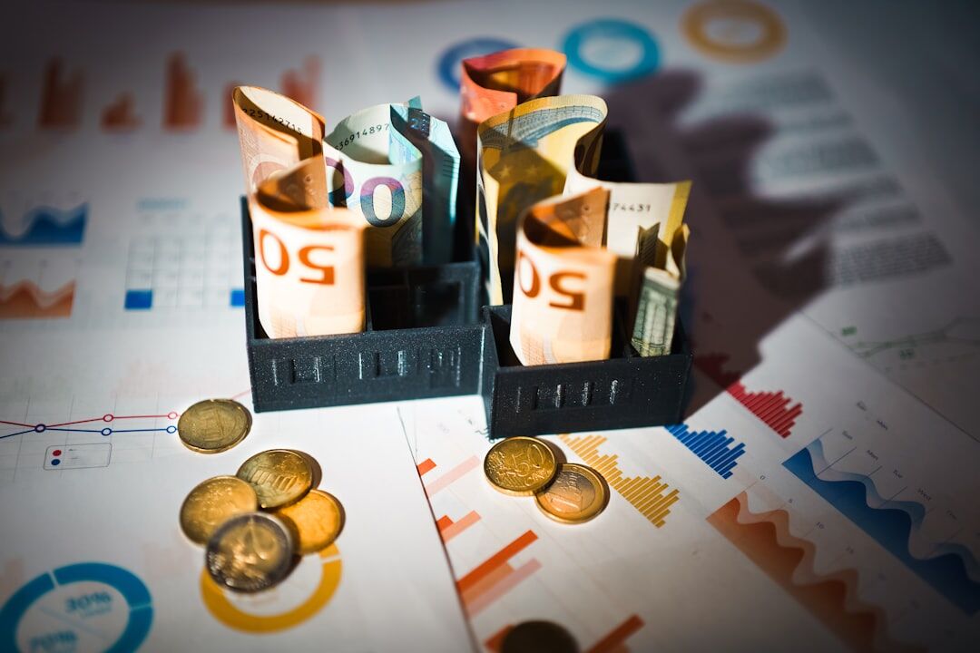insurance policy with financial charts