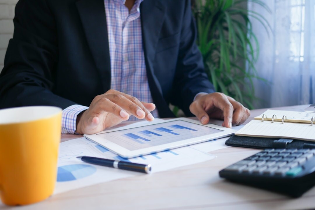 insurance policy with financial charts